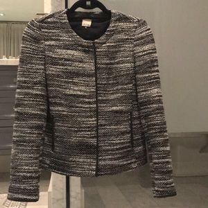 Tweed zip up jacket